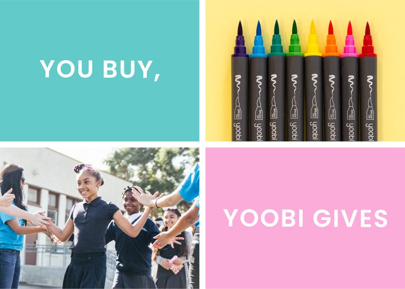 Yoobi Mini Gel Pens & Carrying Case | Neon, Metallic, Glitter Shades | Multicolor Ink | 1.0mm Medium Tip | School, Home, Office Use, 24 Count (Pack of 1) - Image 4